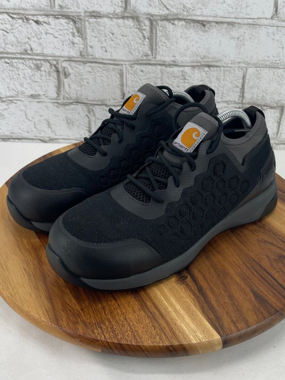 Carhartt Force SD Nano Composite Toe CMD3461 Mens Sz. 9M Black Safety Work Shoes